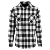 Build Your Brand Pánská flanelová košile BY031 Black