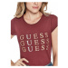 Guess USA dámské tričko Diana Repeat Logo syrah