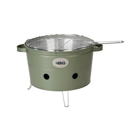 H&L Přenosný gril Bucket o 34,5cm, zelený