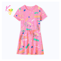 Dívčí šaty - KUGO CS1026, lososová Barva: Lososová