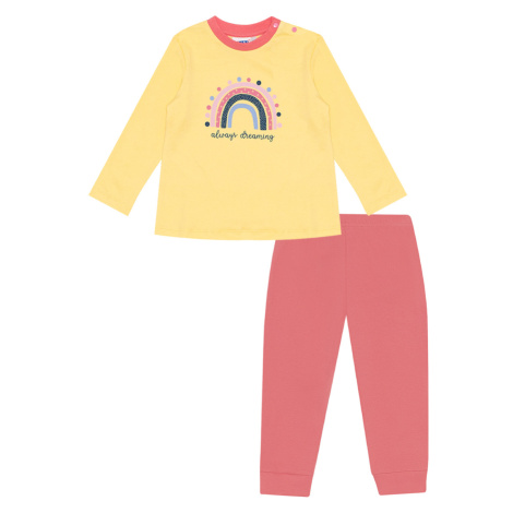Dívčí pyžamo - Winkiki WNG 11956, žlutá/ růžová Barva: Žlutá
