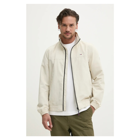 Bunda Tommy Jeans pánská, béžová barva, přechodná, DM0DM15382 Tommy Hilfiger