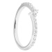 PDPAOLA Nádherný stříbrný prsten s čirými zirkony NUVOLA Silver AN02-874
