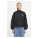 Bunda The North Face Easy Wind Track Jacket dámská, černá barva, přechodná, oversize, NF0A88Z7JK