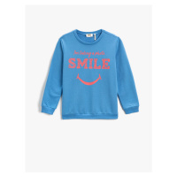 Koton Sweatshirt Long Sleeve Printed Crew Neck