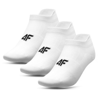 4F H4L21-SOM004 WHITE+WHITE+WHITE Ponožky EU H4L21-SOM004 WHITE+WHITE+WHITE