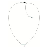Calvin Klein Půvabný ocelový náhrdelník s perlou Minimal 35000175