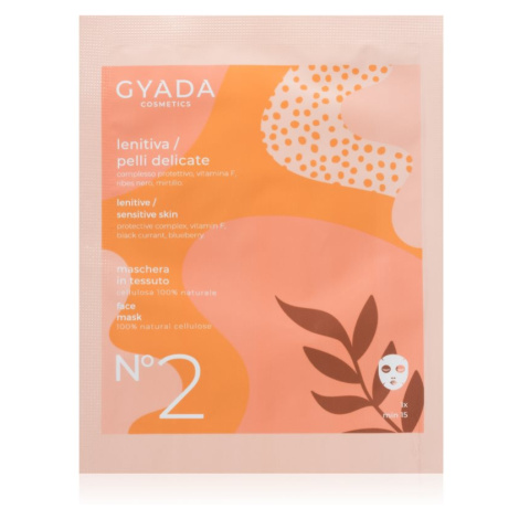 Gyada Cosmetics Soothing zklidňující plátýnková maska pro citlivou pleť 15 ml