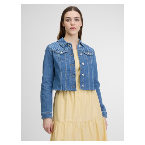 Orsay Modrá dámská džínová bunda - Dámské