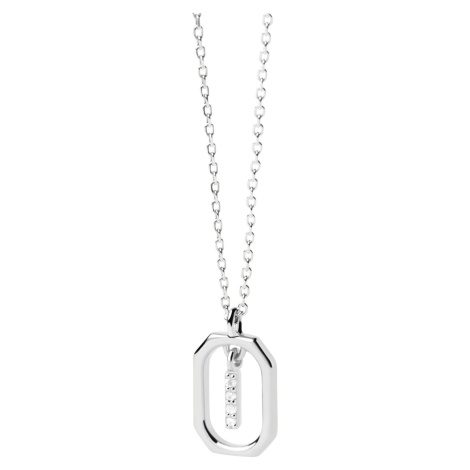 PDPAOLA Půvabný stříbrný náhrdelník písmeno "I" LETTERS CO02-520-U (řetízek, přívěsek)