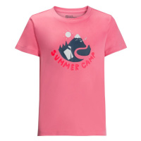 Jack Wolfskin Summer Camp T K, pink lemonade Dětské funkční triko
