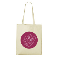 Plátěná taška s potiskem ženského těla - skvělý dárek pro ženy