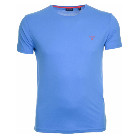 Pánské kontrastní světle modré tričko Gant
