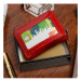 Beltimore Dámská kožená peněženka A05 červená