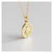 OLIVIE Stříbrný náhrdelník PANNA MARIE GOLD 7051