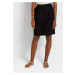 BONPRIX lněná sukně s páskem Barva: Černá, Mezinárodní
