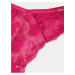 Tmavě růžové dámské brazilské kalhotky s krajkou Marks & Spencer Cosmos Miami