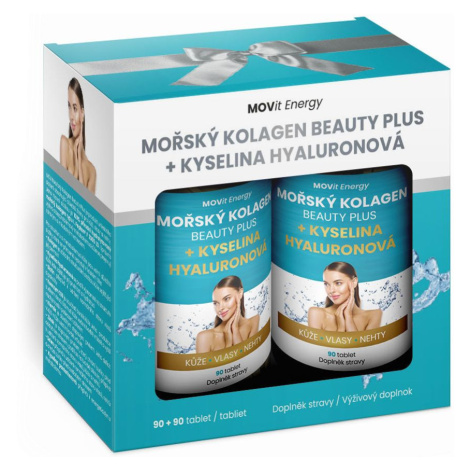 MOVit Energy Mořský kolagen Beauty Plus dárkový balíček 90+90 tablet