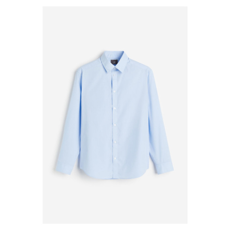 H & M - Košile Regular Fit Easy iron - modrá H&M