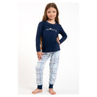 Dívčí pyžamo Italian Fashion Glamour - bavlna Tmavěmodrá-modrá