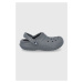 Pantofle Crocs CLASSIC LINED CLOG šedá barva, ASSIC.LINED.CLOG.203591-ELECTRIC.P