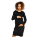 Peekaboo Dámské těhotenské šaty Bhremsa černá Černá