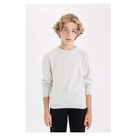 DEFACTO Boy's Crew Neck Knitwear Sweater