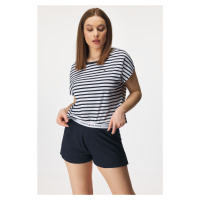 Bavlněné pyžamo Stripes Tommy Hilfiger