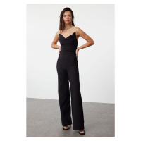 Trendyol Black Collar Detailed Woven Jumpsuit