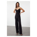 Trendyol Black Collar Detailed Woven Jumpsuit