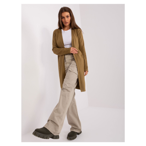 KHAKI LEHKÝ KARDIGAN -OLIVE