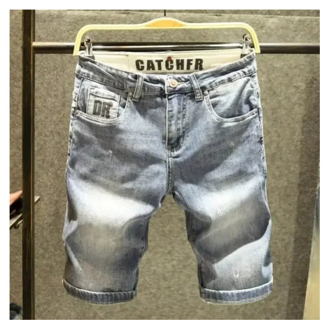 Pánské džíny – vintage kraťasy s retro potiskem