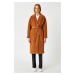 Koton Women's Light Brown Coat