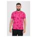 Tommy Hilfiger Polo shirt - ALLOVER PALM GMD SLIM POLO pink