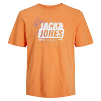 Jack&Jones Pánské triko JCOMAP Regular Fit 12252376 Tangerine
