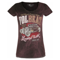 Volbeat Louder And Faster Dámské tričko tmavě červená