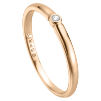 Esprit Minimalistický bronzový prsten se zirkonem ESRG009012 53 mm