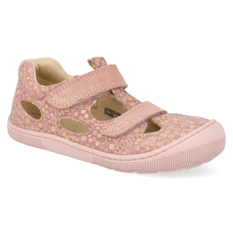 Barefoot dětské sandály Koel - Deen Fantasy Salmon růžové Koel4kids
