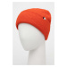 Čepice BOSS oranžová barva, z husté pleteniny