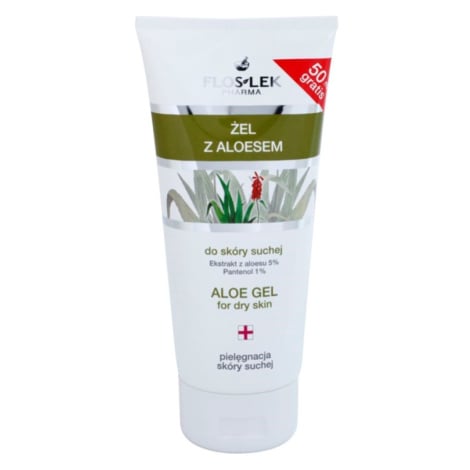 FlosLek Pharma Dry Skin Aloe Vera regenerační gel na obličej a dekolt 200 ml FlosLek Laboratorium
