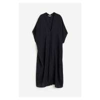 H & M - Oversized kaftanové šaty - černá