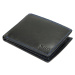 Pánská kožená peněženka Wild 125602 černá / modrá