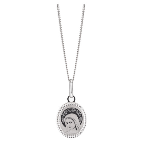 Preciosa Stříbrný náhrdelník s medailonkem Panna Marie 6154 00