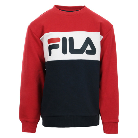 Fila Kids Night Blocked Crew Sweat Modrá