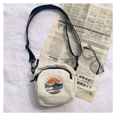 Malá dámská plátěná taška přes rameno na telefon a drobnosti