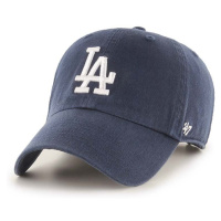 Bavlněná baseballová čepice 47brand MLB Los Angeles Dodgers tmavomodrá barva, s aplikací