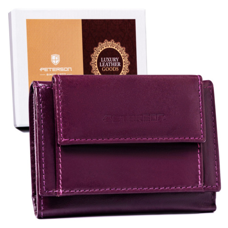 Malá dámská kožená peněženka RFID Protect Peterson