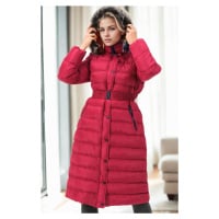 Z6769 DEWBERRY WOMEN'S COAT-BURGUNDY-1