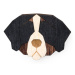 Dřevěná brož ve tvaru psa Bernese Mountain Dog Brooch