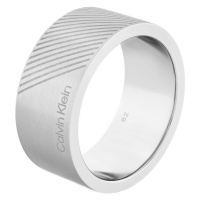 Calvin Klein Stylový ocelový prsten pro muže Architectural 35000436